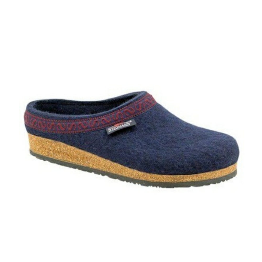 Womens Stegmann Wool Felt Cork Clog Slipper